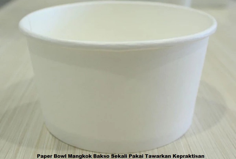 Paper Bowl Mangkok Bakso Sekali Pakai Tawarkan Kepraktisan