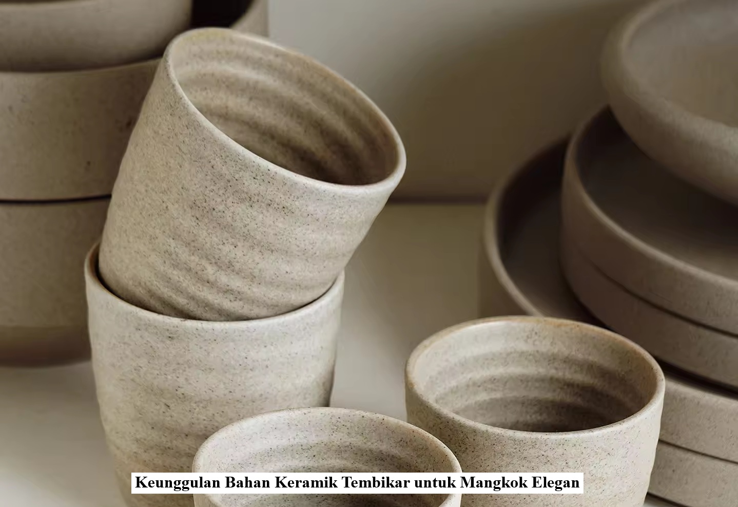 Bahan keramik tembikar untuk mangkok yang estetik dan alami