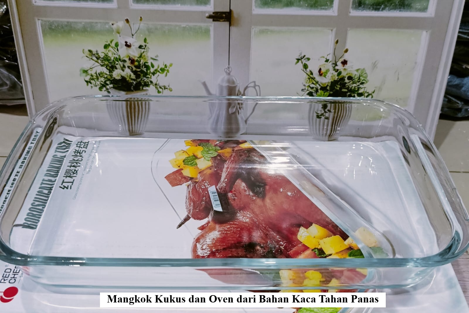 Mangkok Kukus dan Oven dari Bahan Kaca Tahan Panas