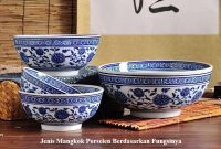 Tersedia berbagai jenis mangkok porselen dengan bentuk dan motif untuk berbagai kebutuhan hidangan